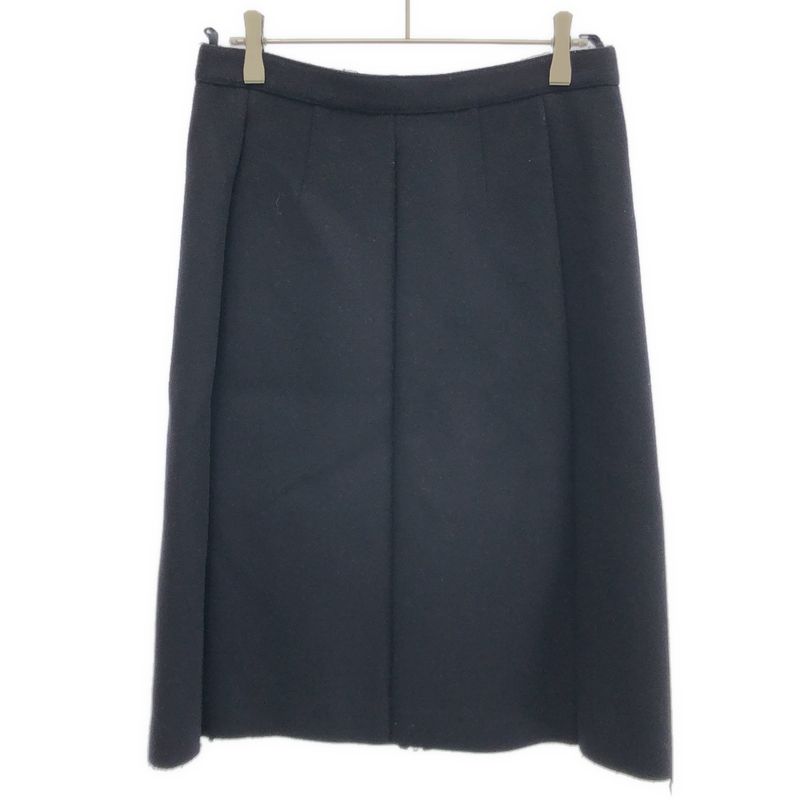 Celine by Phoebe Philo Celine Phoebe Philo Felt Wool Front Zip Skirt 2 2h42