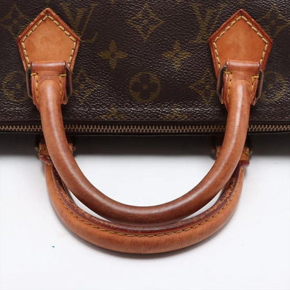 Louis Vuitton Monogram Speedy 30 Leather Handbag Mini Boston M41526 Tote Brown
