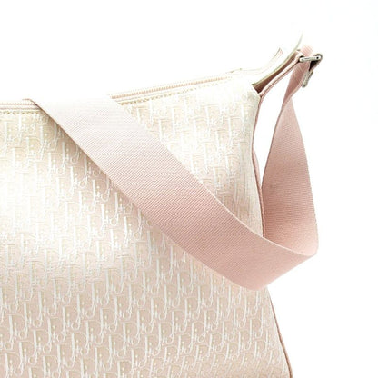 Dior Street Chic Messenger Bag Canvas Women Shoulder Bag Pink Excellent