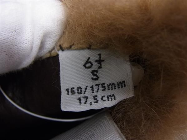 Bottega Veneta 649949 Teddy Lambskin And Cashmere Gloves Size S Brown Fr1670