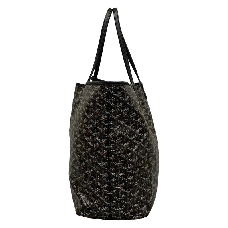 Goyard Tote Bag Saint Louis PM Black×brown×white Leather