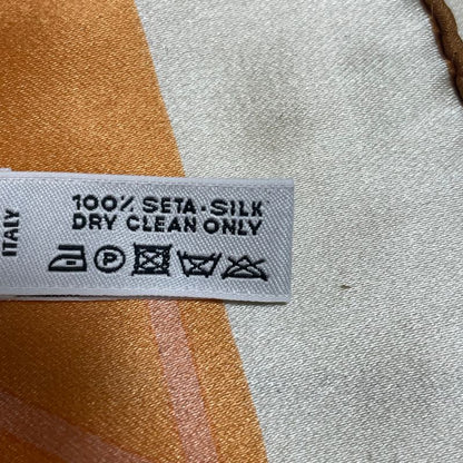 Louis Vuitton Damier Scarf 100% Silk Orange