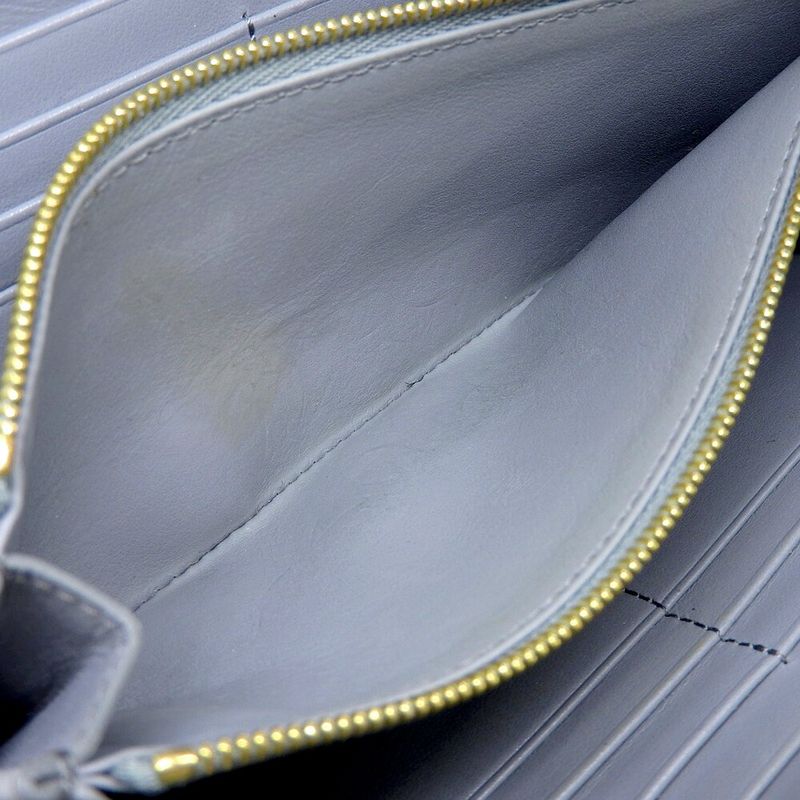 Celine Current Logo 12 Cards 2 Free Pockets Round Zipper Long Wallet Women