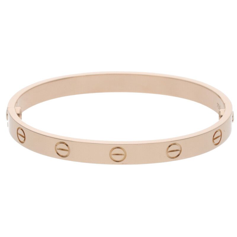 Cartier LOVE Bracelet 18K Pink Gold Love Bracelet Men's 17