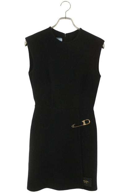 Prada P3k49e Washed Twill Mini Dress Women 36