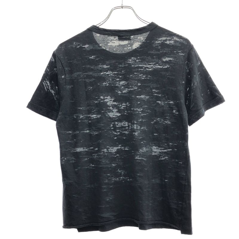 Saint Laurent Paris Damaged Logo Print T-Shirt 510086 Yb2pj Black S