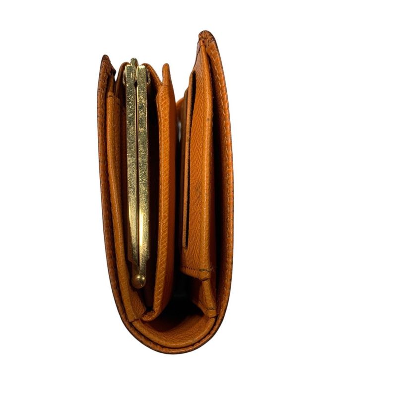 2841 Louis Vuitton Porte Monet Vieux Viennois Epi Orange Clasp M6324h Preowned