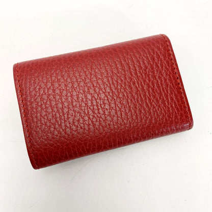 Gucci Petitmarmont Leather 456118 Red Key Case Key Holder