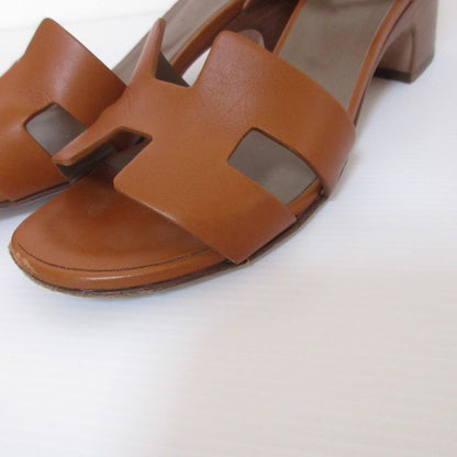 Hermes 2022 Ansan 50 H Cut Detail Chunky Heel Sandals 35 22.5cm (8.86in)