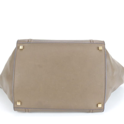 Celine Luggage Phantom Leather Tote Bag Shoulder Hand Brown Women's ERE Cw48-10