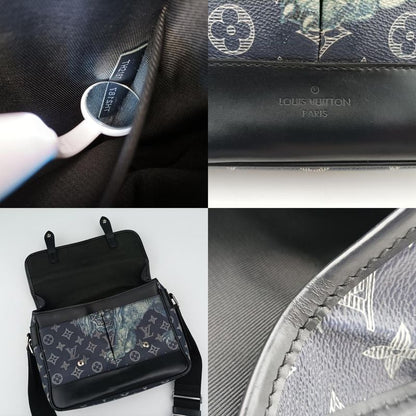 Louis Vuitton Messenger PM Navy And White Monogram Savannah M54248th2187