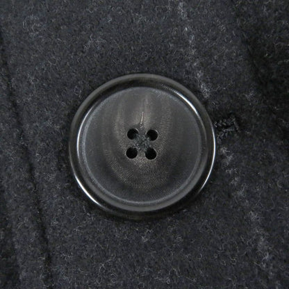 Hermes 23AW Cashmere Blend Windowpane Padded Double Breasted Coat Patted Coat