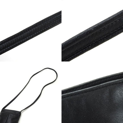 Loewe Mini Shoulder Bag Pochette Crossbody Leather Black Chic Women Ladies