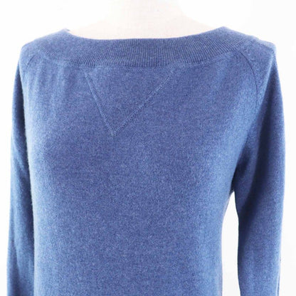 CHANEL P48050 100% Cashmere Long-sleeved Knit Pullover With Coco Motif At Hem