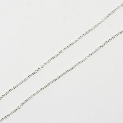 Tiffany & Co 1837 Interlocking Circle 925 Silver And Rubed Metal Ladies 5.11g