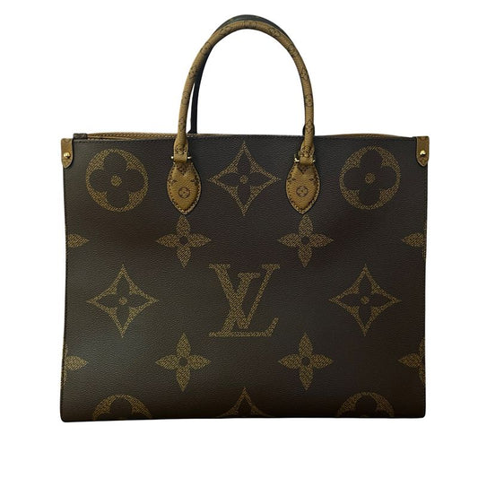 Louis Vuitton Tote Bag Monogram Reverse Monogram Reverse On-the-go GM Brown