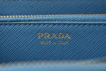 Prada Wallet Prada Long Wallet 1ml506 Saffiano Fiocco Shape Pressed Leather