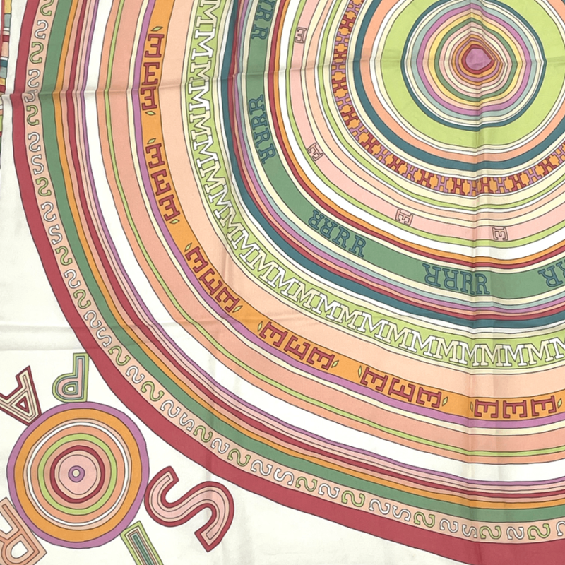 Hermes Scarf Carre 90 France Paris 24 Fbg Silk Multicolor