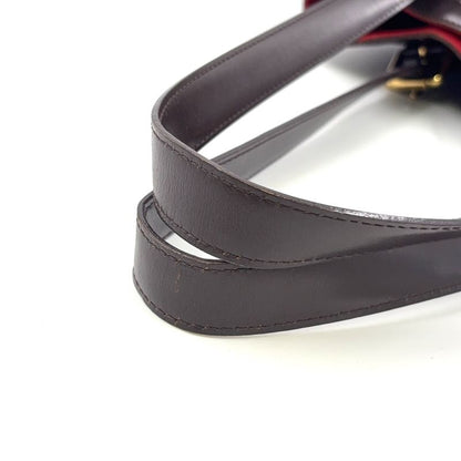 Louis Vuitton Hampstead MM Damier Ebene Damier Ebene Leather × PVC Brown Tote