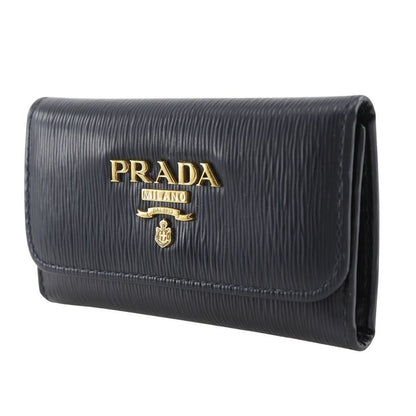 Prada Logo Hardware 6-rib Leather _ Key Case