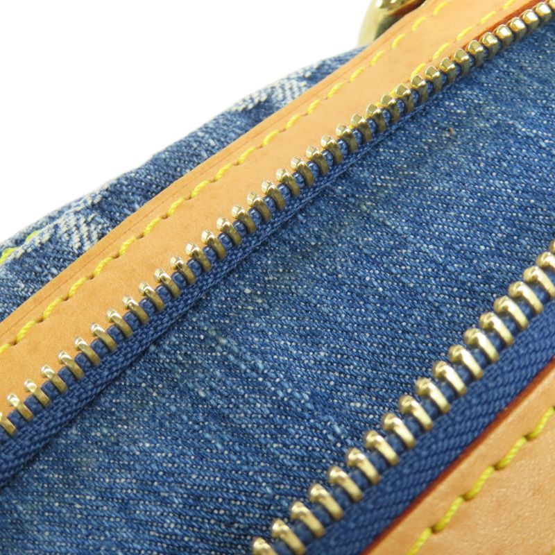 Louis Vuitton M95018 Flat Shopper Tote Bag Monogram Denim Women