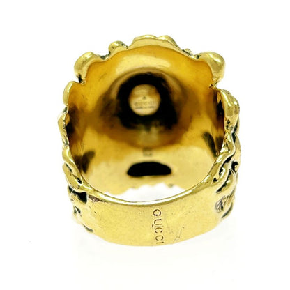 Gucci GP Lion Head Ring Gold 483559 Ring