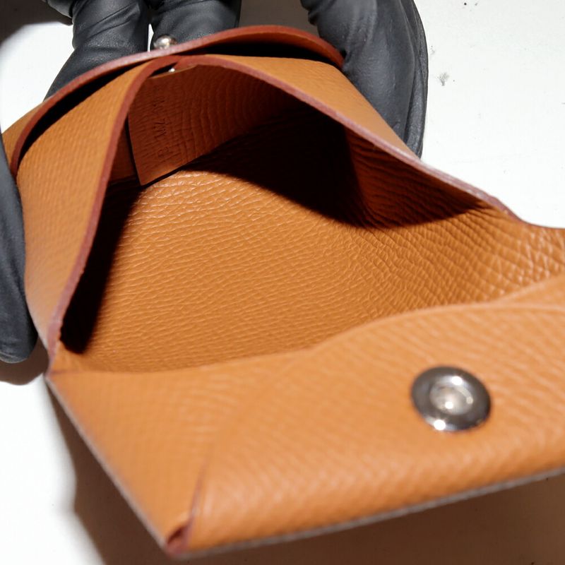 Hermes Card Case Bastia Epson Gold Silver Hardware