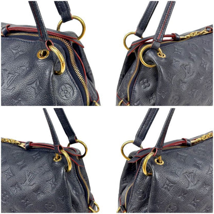 Louis Vuitton Pontje Shoulder Bag Mini Tote Bag Empreinte Leather Embossed Navy