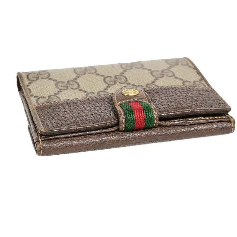 Gucci GG Cherry Bifold Wallet Compact Wallet Vintage 09bs115