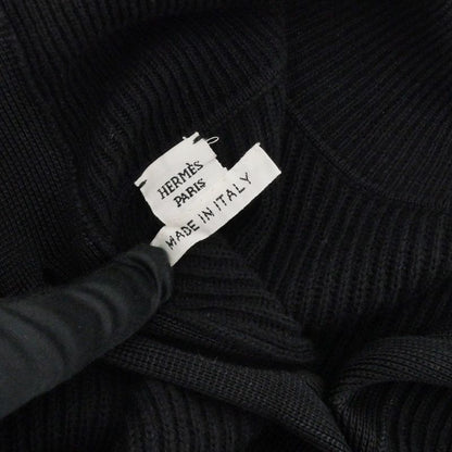 Hermes Micro Dress Do Re Bookle 36 BK Black Short Sleeve One Piece