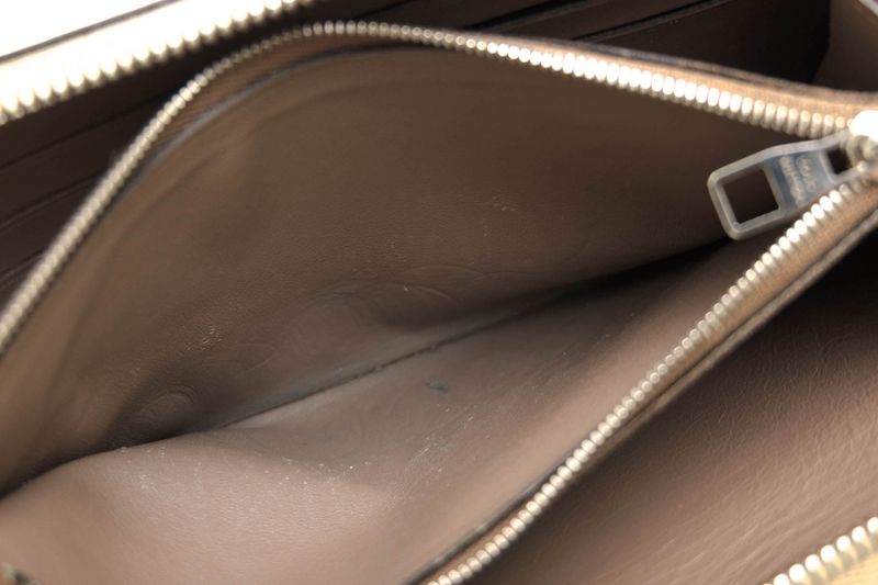 Louis Vuitton Long Wallet Ladies Women Leather Genuine Leather Beige M60147