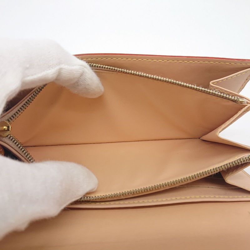 Louis Vuitton Sarah Bron Multicolor Beige Long Wallet Foldable Wallet Box/storag