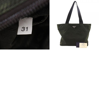 Prada B5878x Nylon Ebano Khaki Women's Tote Bag