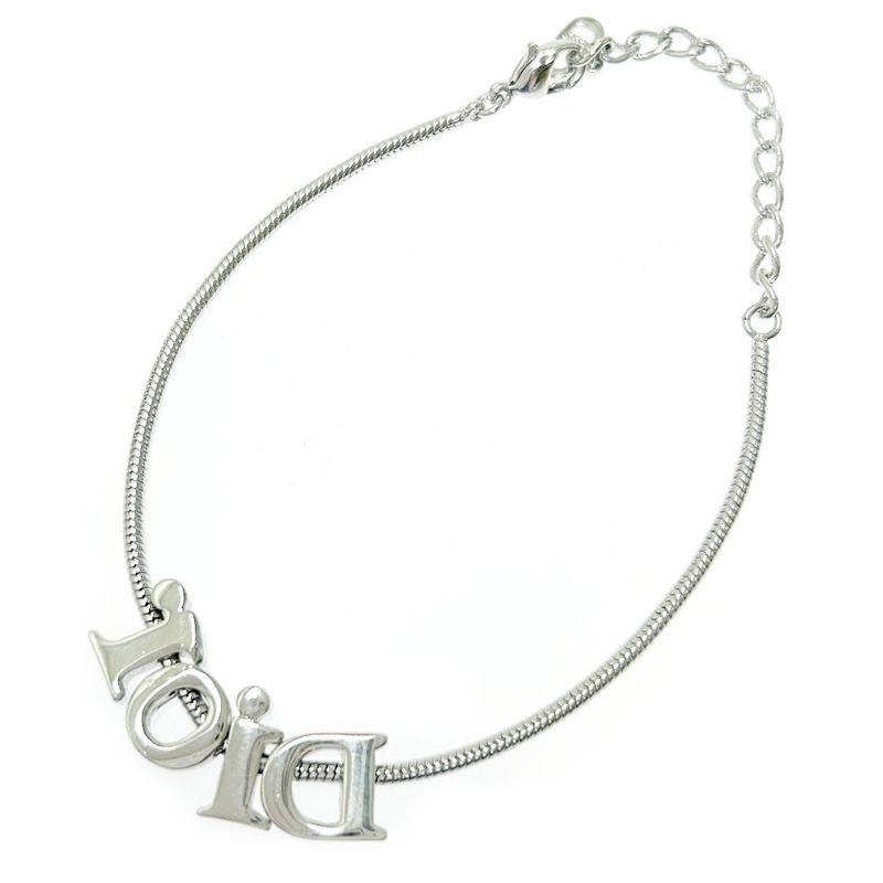 Christian Dior Metal Dior Logo Bracelet Ladies Silver 350148 Bracelet