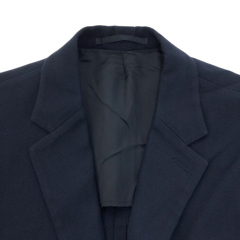 Prada Cotton 2b Tailored Jacket Sdd10h Blue 50