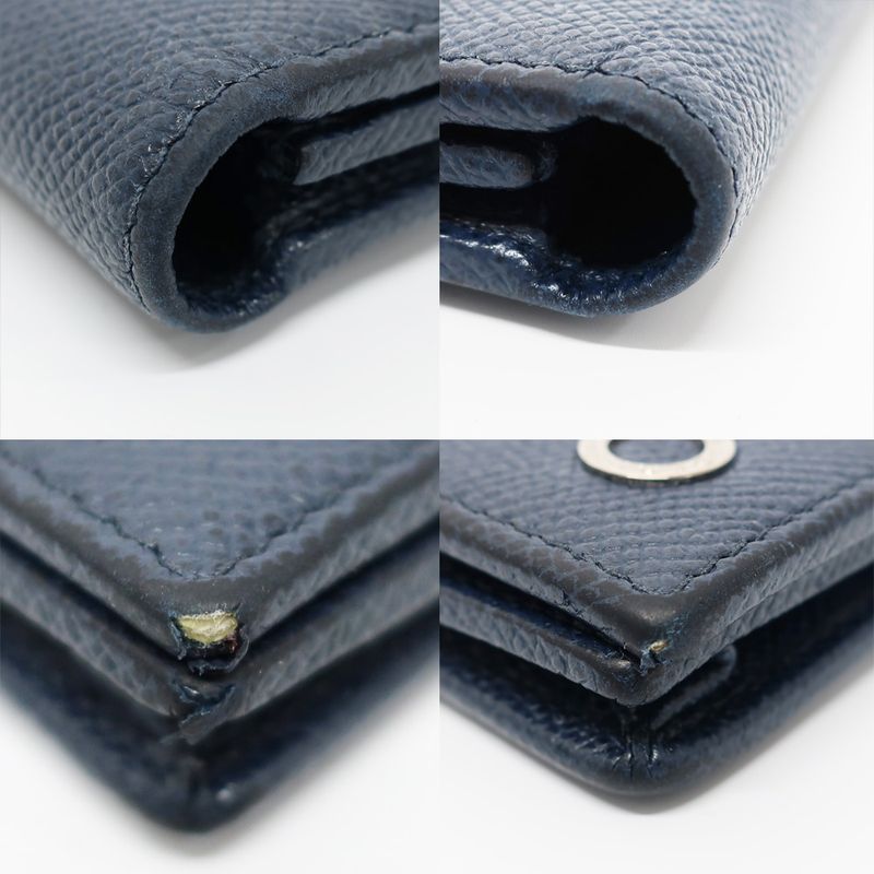 Bulgari Long Wallet BB MAN Wallet Bifold Bvlgari Man Navy-silver-hardw