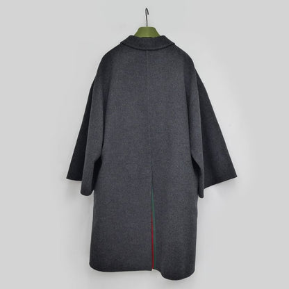 Gucci Wool Long Coat 40 Size Gray 797050 24-25aw Women's Outerwear