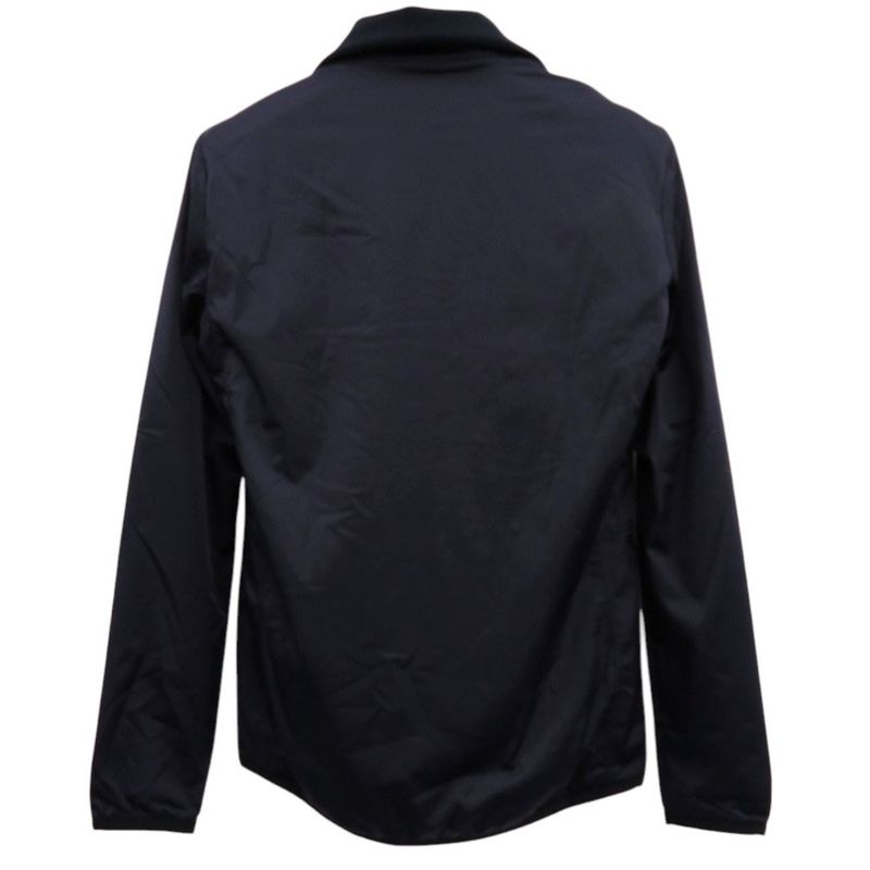 Hermes Warm Up Fleece Jacket 800165e Nylon Jacket Navy 0935 Hermes