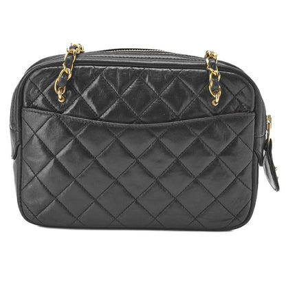 CHANEL Vintage Matelasse Lambskin Leather Quilted Shoulder Bag Chain