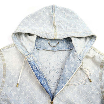 Louis Vuitton 21aw Nba Monogram Zip-Up Hoodie Jacket Uzd Hla01w Blue 44