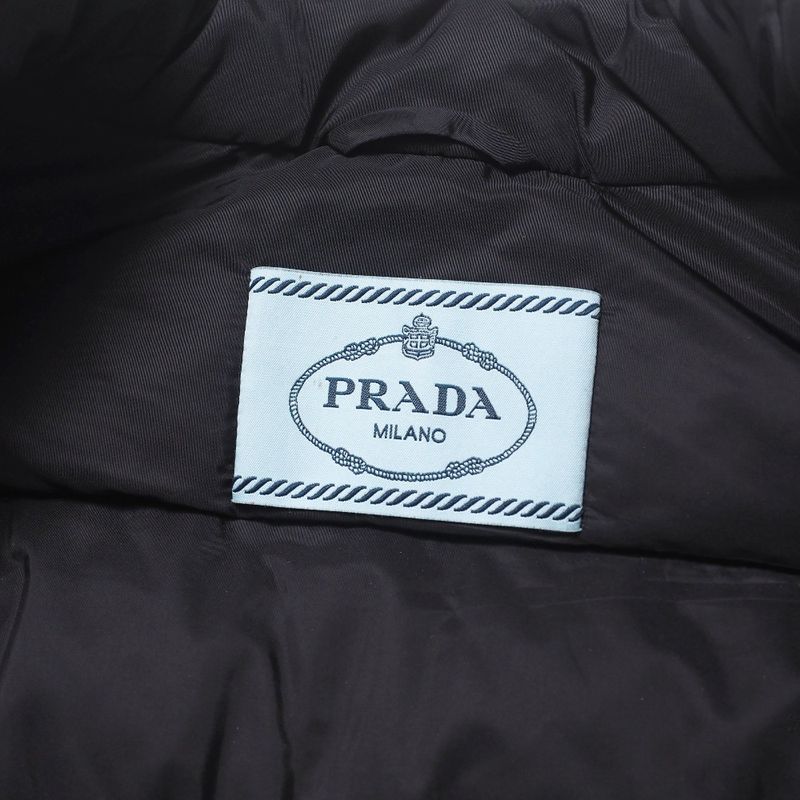 Prada Down Jacket Size 42 Triangle Logo Triangle Logo Plate Outerwear Nylon