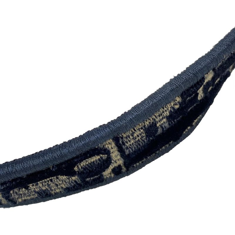 Dior/christian Dior Handbag Saddle Bag Navy Ivory And Gray