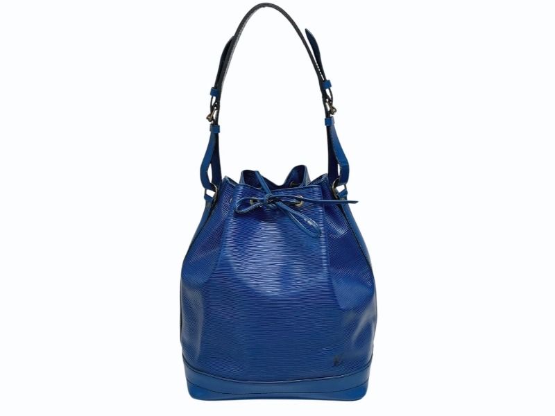 Louis Vuitton Shoulder Bag Epi Noe Blue Gold