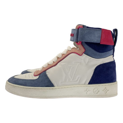 Louis Vuitton Leather Boon Box Line LV Logo High-cut Sneakers - 34 1 2 - White