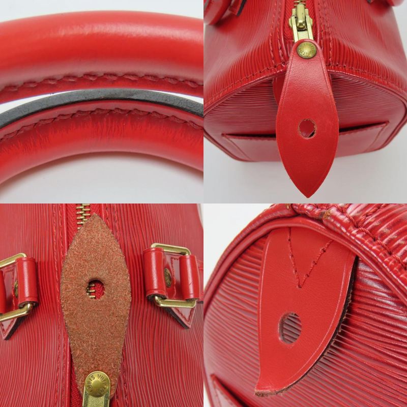 Louis Vuitton Handbag Speedy 25 M43017 Epi Leather Castilian Red Gold Hardware