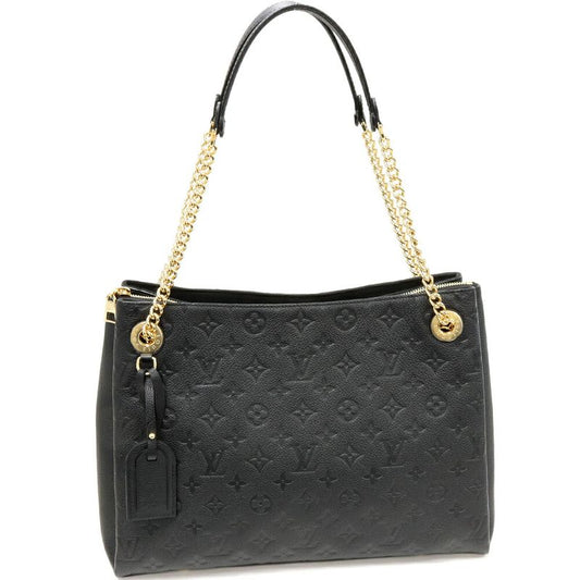 Louis Vuitton Tote Chain Shoulder Bag Monogram Empreinte Noir Black Scuff Nne