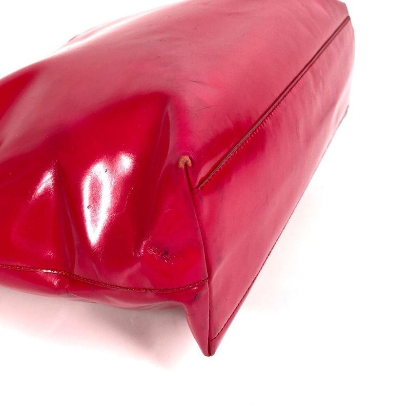 Prada Handbag Triangle Logo Triangle Logo Plate Enamel Pink