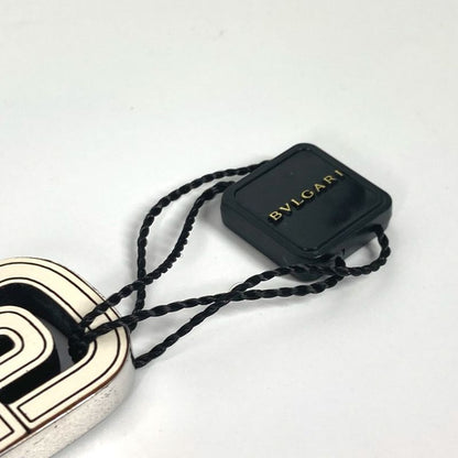 Bvlgari Bulgari Necklace Parentesi Logo Leather White
