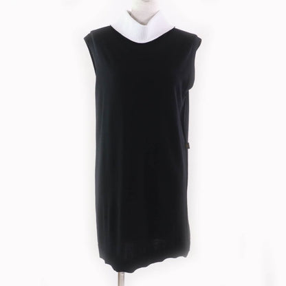 Louis Vuitton 23SS Monogram Sleeveless Knit Dress With Flower Tag Black White