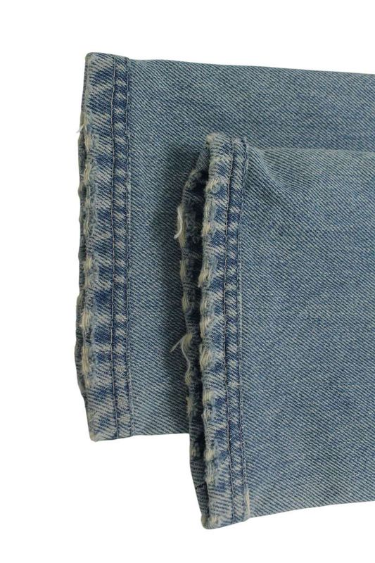 Fendi Flp201 A0X4 Zucca Damaged Washed Denim Pants Men's 31